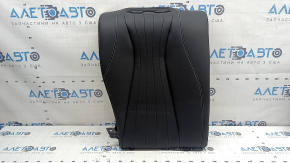Right rear seat backrest for Mercedes W213 E 17-23, black leather, white stitching