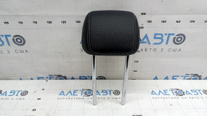 Headrest 2nd row left Mercedes W213 E 17-23 black leather, white stitching