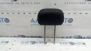 Headrest 2 row central Mercedes W213 E 17-23 black leather, white stitching
