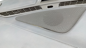 Front dashboard with AIRBAG Ford Fusion mk5 17-20, brown with beige, under start-stop, under projection, under speaker, leather is pulled, torn, mount is broken