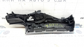 Left front panel trim for Mercedes W213 E 17-23 without projection, black textured wood, with backlight