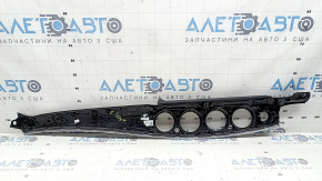 Mercedes W213 E 17-20 front panel center trim, black textured wood, with backlighting