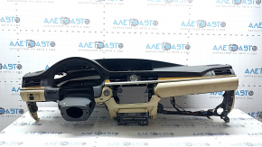 Lexus ES300h ES350 13-18 black dashboard with beige trim, clock, mirror controls, dry-cleanable