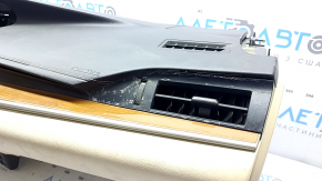 Lexus ES300h ES350 13-18 black dashboard with beige trim, clock, mirror controls, dry-cleanable