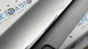 Right threshold Mercedes W213 E 300/350 17-23 without moldings, AMG pack, silver, chips, scratches