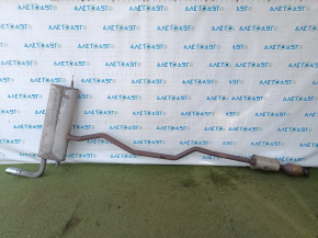 Exhaust pipe for 1 Ford Fusion mk5 13-19 2.0 hybrid, plug-in with catalytic converter, rusty