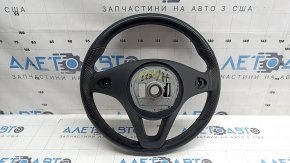Naked steering wheel Mercedes W213 E 300/400/43 17-18 with heated paddle shifters, black leather, worn