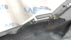 Toyota Highlander 20-23 front bumper lip structure, scratches, scuffs, cracks, cracked mount