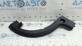 Left trunk lid hinge trim for Mercedes W213 E 17-23, black, broken fasteners