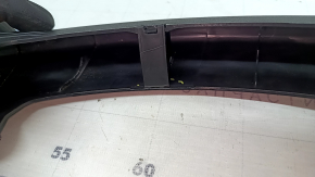 Left trunk lid hinge trim for Mercedes W213 E 17-23, black, broken fasteners