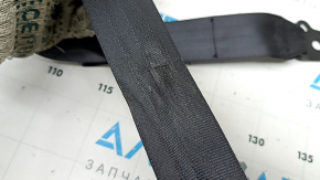 Rear left seat belt with squib for Subaru Forester 25-26, black, worn, shot