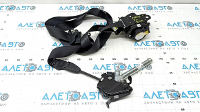 Driver's seat belt with squib and tensioner for Subaru Forester 25-26, black, needs cleaning, broken belt
