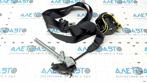 Driver's seat belt with squib and tensioner for Subaru Forester 25-26, black, needs cleaning, broken belt