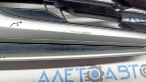 Toyota Highlander 2020-26 radiator grille assembly without camera with hybrid emblem, silver, scratches