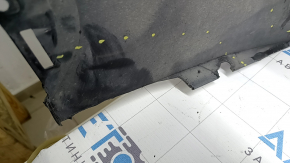 Front bumper, bare, Toyota Highlander 20-26, without parking sensors, graphite, scratches, tear, missing fragment, broken mount, non-factory holes