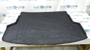 Black rubber trunk mat for Subaru Forester 25-26