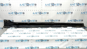Left threshold for Audi A5 F5 20-25 5D, black, dented, broken bracket, torn, scratches