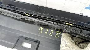 Left threshold for Audi A5 F5 20-25 5D, black, dented, broken bracket, torn, scratches