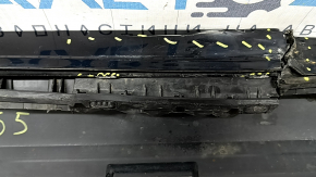 Left threshold for Audi A5 F5 20-25 5D, black, dented, broken bracket, torn, scratches