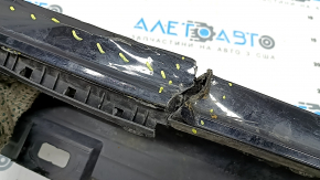 Left threshold for Audi A5 F5 20-25 5D, black, dented, broken bracket, torn, scratches