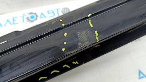 Left threshold for Audi A5 F5 20-25 5D, black, dented, broken bracket, torn, scratches