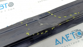 Left threshold for Audi A5 F5 20-25 5D, black, dented, broken bracket, torn, scratches
