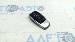 Smart Mercedes W213 E 17-23 key, 4 buttons, keyless, worn, bumps
