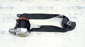 2nd row rear left seat belt with squib for Toyota Highlander 20-22, black