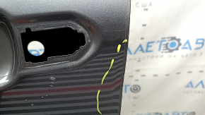 Bare front left door Toyota Highlander 20-26 graphite 1G3, dented