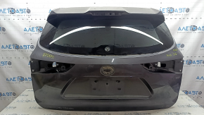 Naked tailgate with glass for Toyota Highlander 20-22, graphite 1G3, with washer nozzle