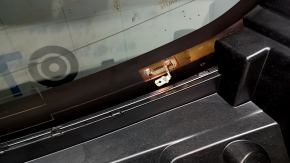 Naked tailgate with glass for Toyota Highlander 20-22, graphite 1G3, with washer nozzle