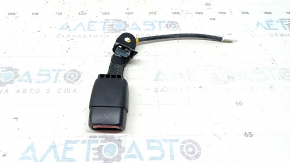 Rear seat belt latch, 2nd row, right, Toyota Highlander 20-26, black, with sensor