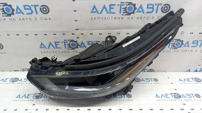 Left front headlight for Toyota Highlander 21-26 LED, without DRL, dark, for flooding, worn