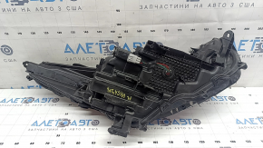 Left front headlight for Toyota Highlander 21-26 LED, without DRL, dark, for flooding, worn