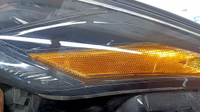 Left front headlight for Toyota Highlander 21-26 LED, without DRL, dark, for flooding, worn