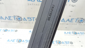 Subaru Forester 25-26 black front left door sill trim, worn
