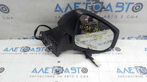 Right side mirror for Toyota Highlander 20-26, 7 pins, turn signal, heated, BSM, black