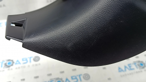Subaru Forester 25-26 black, worn front pillar trim, lower left