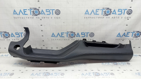 Lower dashboard trim for Toyota Highlander 20-22, black leather, for 8" display, dents, scratches