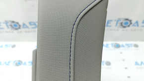 Subaru Forester 2025-2026 front upper center console trim, gray, blue stitching, 2 pieces, scratches
