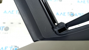 Subaru Forester 2025-2026 front upper center console trim, gray, blue stitching, 2 pieces, scratches
