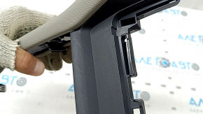 Subaru Forester 2025-2026 front upper center console trim, gray, blue stitching, 2 pieces, scratches