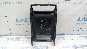 Toyota Highlander 20-26 rear center console trim, black, upper part, scratches