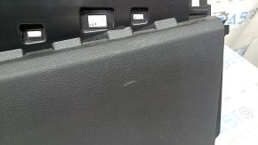 Toyota Highlander 20-26 black center console trim, lower left, scratches