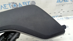 Left side center console trim for Toyota Highlander 20-26, black, scratches