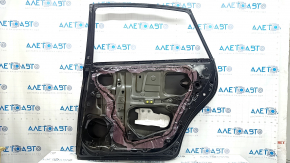 The door is bare, rear right, Toyota Prius V 12-17, black, 218, dents, bumps