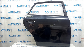 The door is bare, rear right, Toyota Prius V 12-17, black, 218, dents, bumps