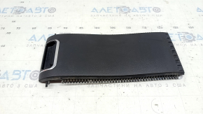 Toyota Highlander 20-26 center console armrest, black leather, scratches on chrome