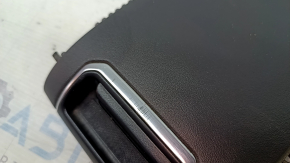 Toyota Highlander 20-26 center console armrest, black leather, scratches on chrome