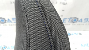 Front left headrest for Subaru Forester 25-26, gray fabric with blue stitching